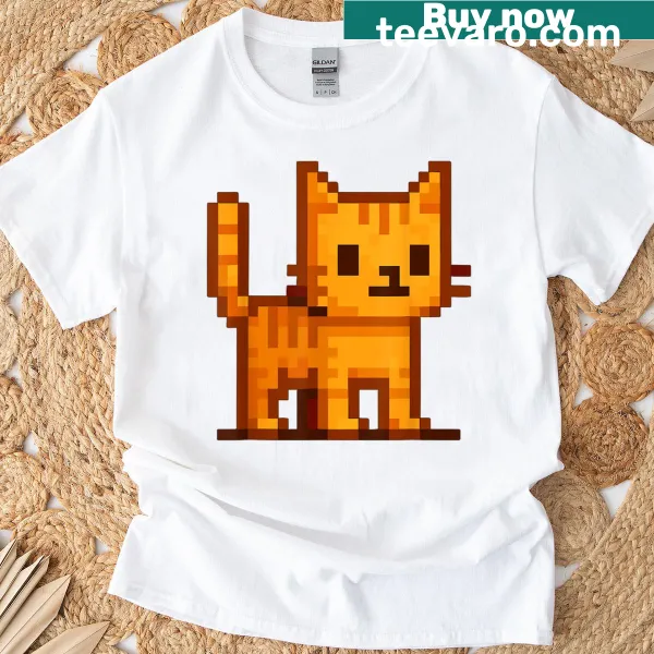 Illustrative t-shirt featuring a cute little kitten
