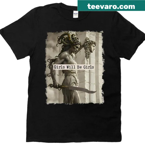 Medusa illustration T-shirt symbolizing feminine empowerment
