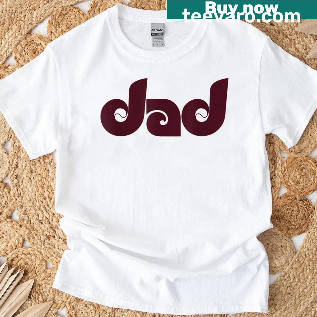 Retro sport-themed T-shirt for grandpas with Poppop text — on a men's t-shirt
