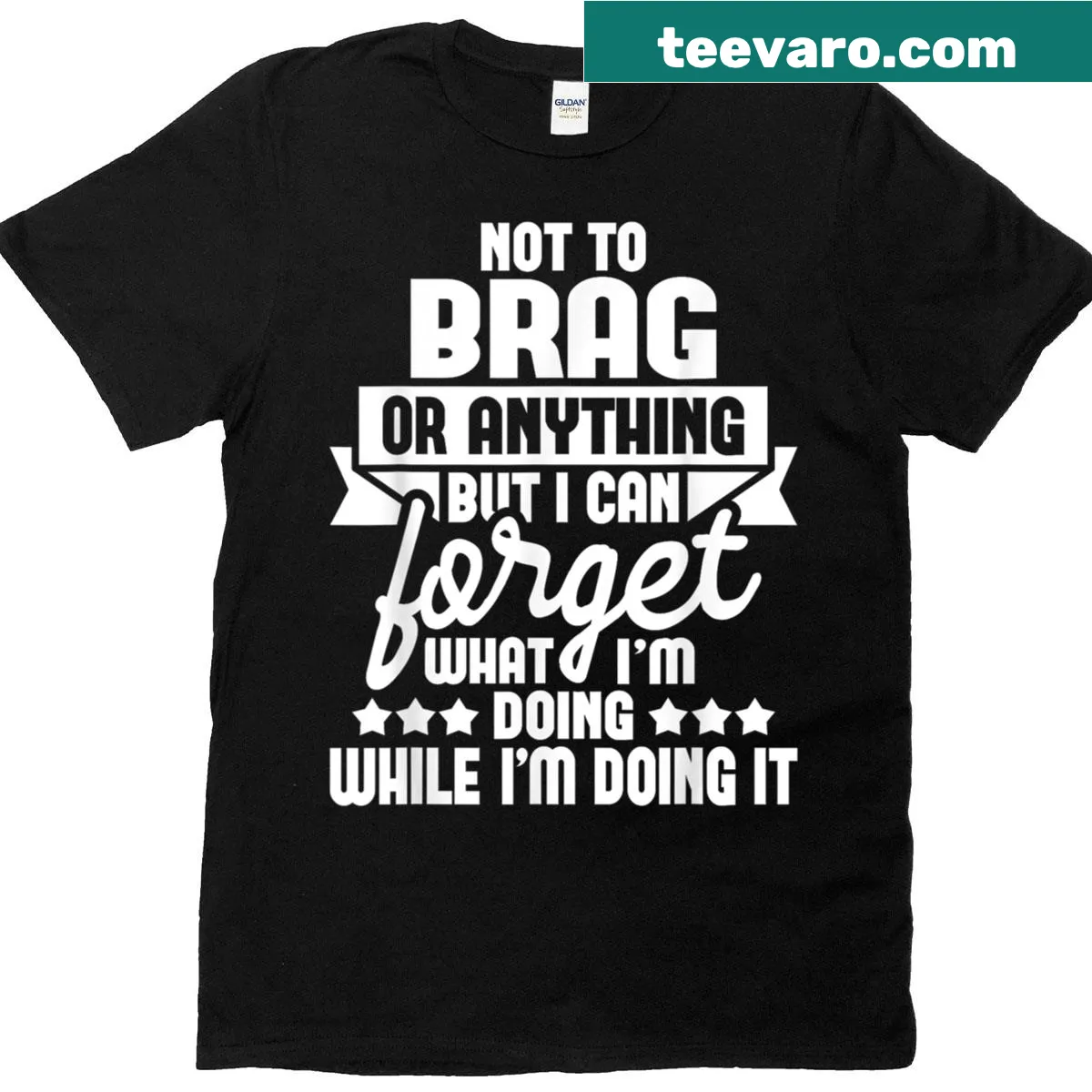 T-shirt with humorous text about forgetfulness for grandpas — on a men's t-shirt