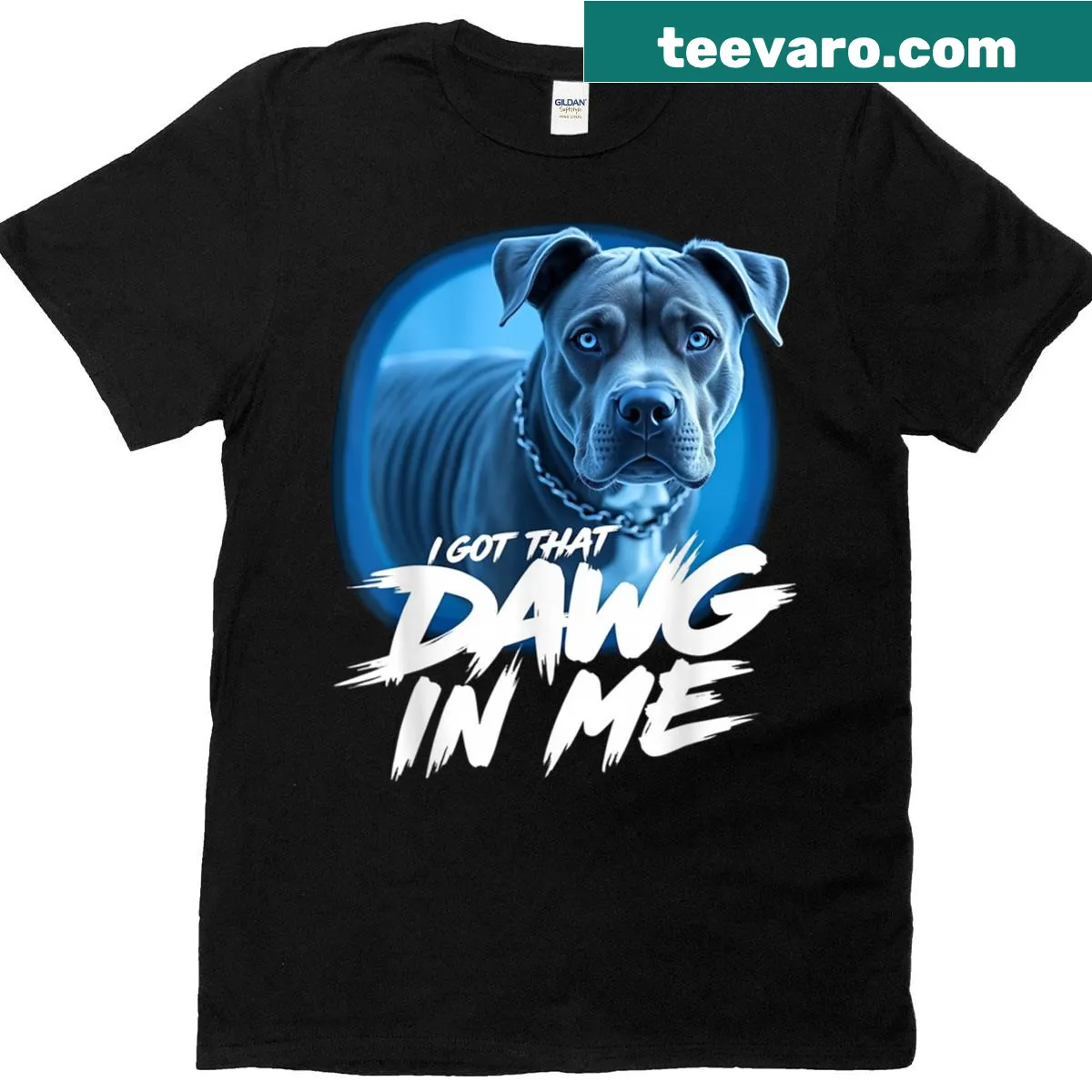 Funny t-shirt with an x-ray pitbull graphic and humorous text. — on a men's t-shirt