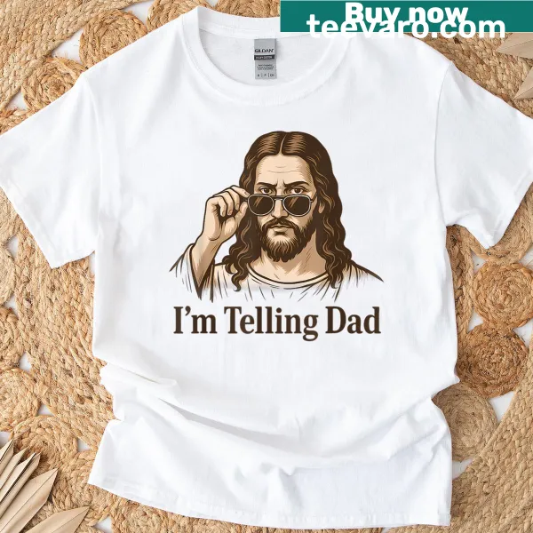 Christian-themed t-shirt with a humorous saying about Jesus