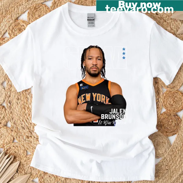 Basketball T-shirt dedicated to Jalen Brunson