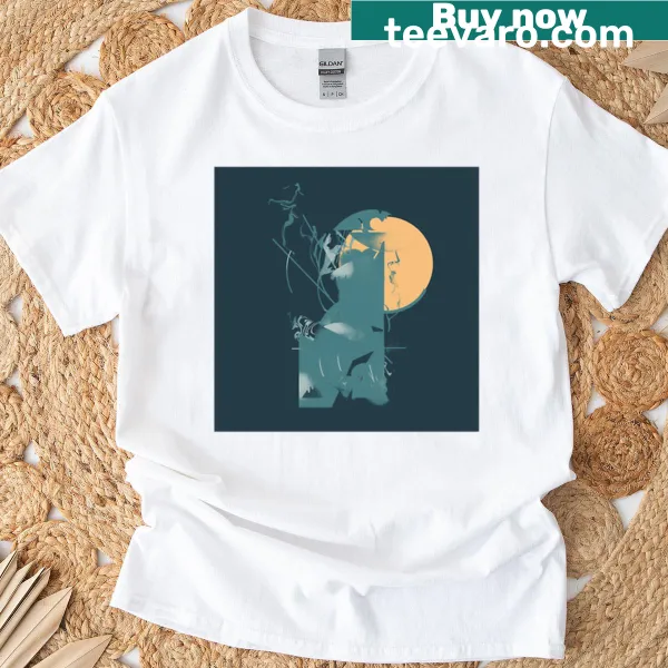 Premium T-shirt featuring text 'Johnny Loves Jazz 2'
