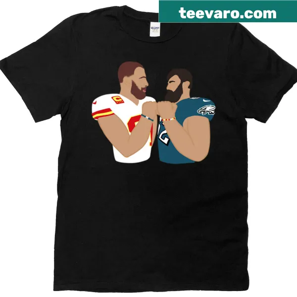 Oversized T-shirt featuring playful Kelce Bros graphic