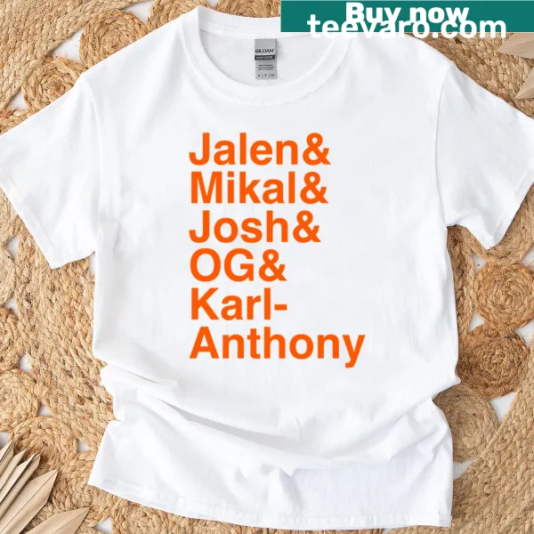 Knicks List T-shirt featuring player names and key moments
