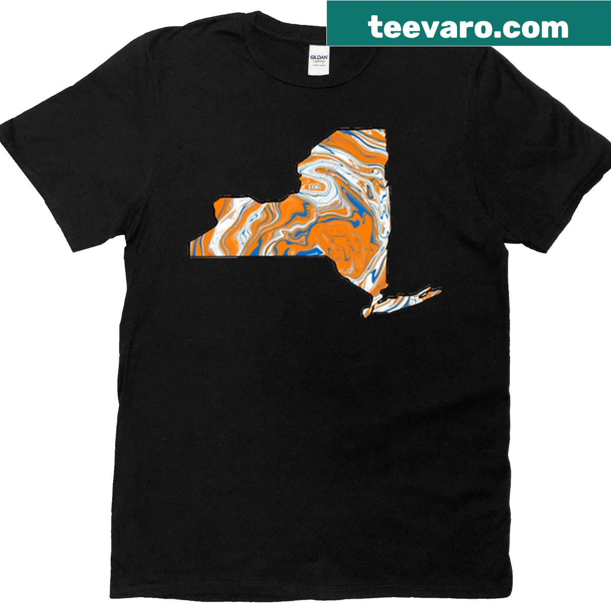 Knicks New York T-shirt with team name prominently displayed — on a men's t-shirt
