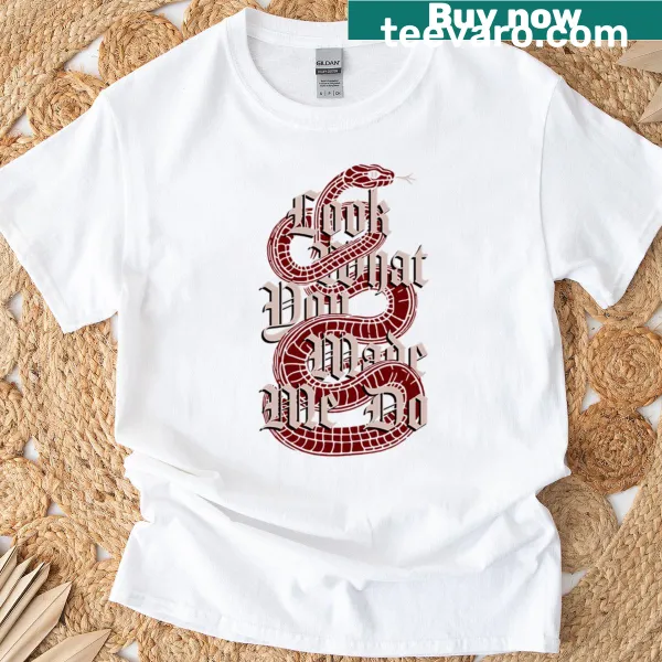 Edgy Look What You Made Me Do t-shirt with bold typography