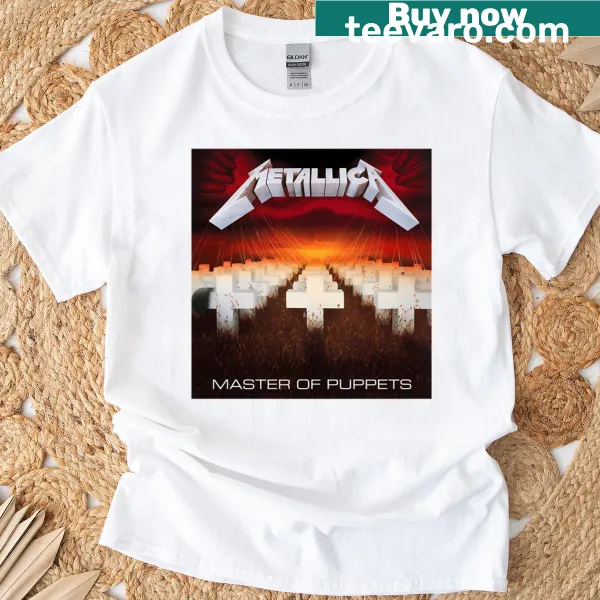 Master Of Puppets inspired T-shirt with iconic imagery