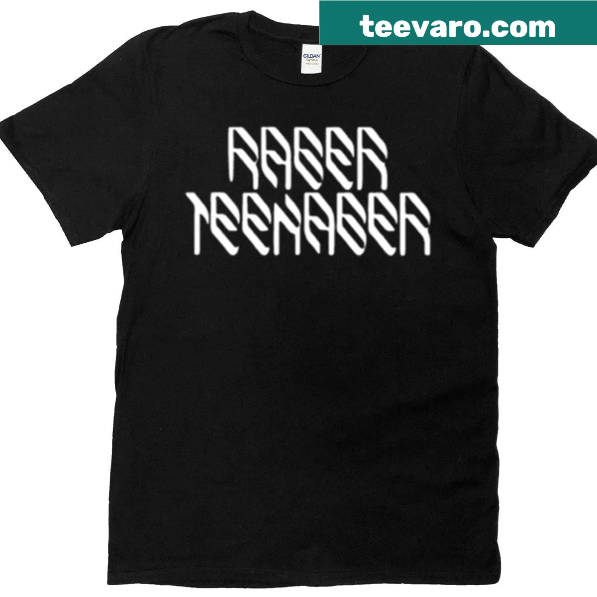 Sticker-style graphic of Troye Sivan on a casual tee — on a men's t-shirt