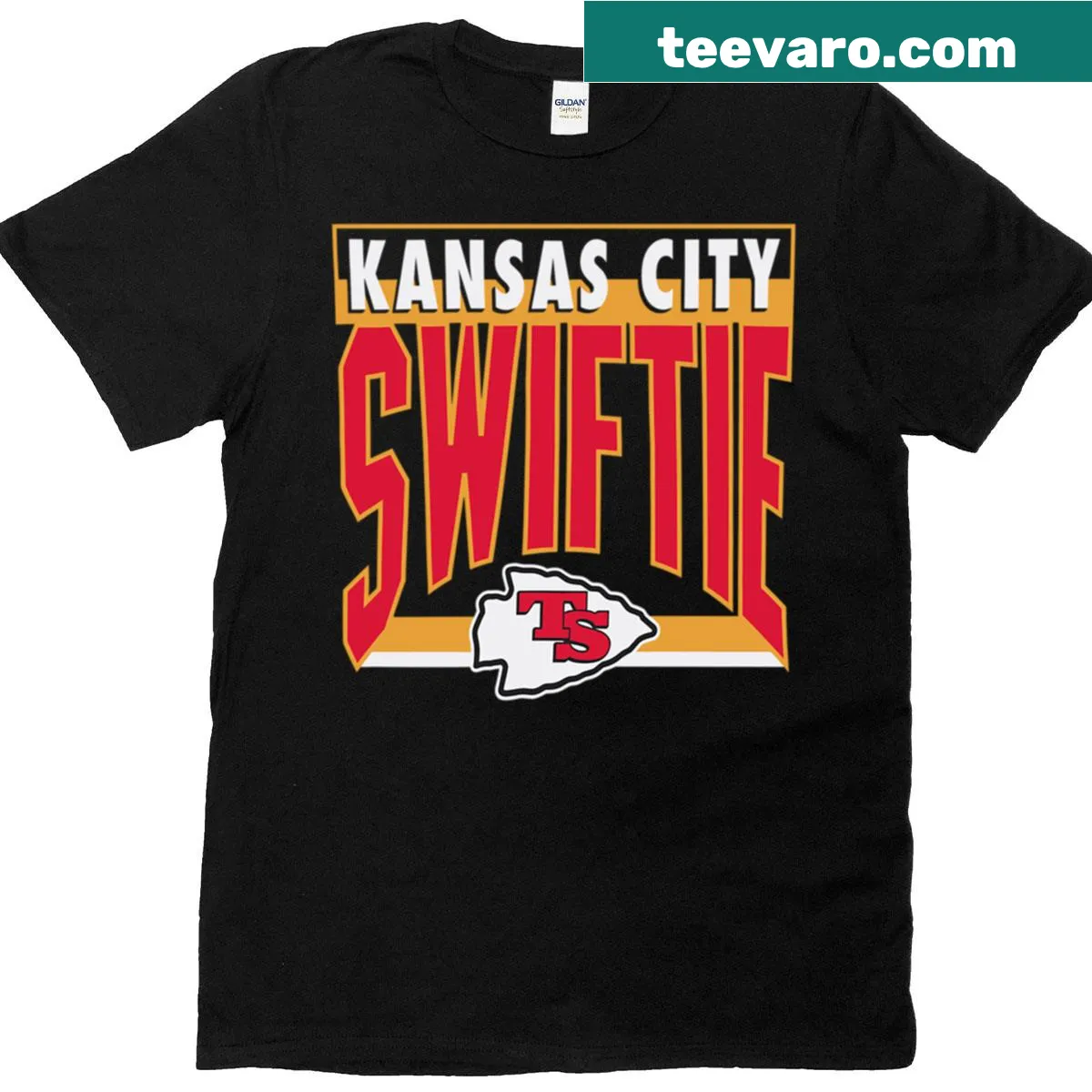 Retro T-shirt combining football and Swiftie fandom themes — on a men's t-shirt