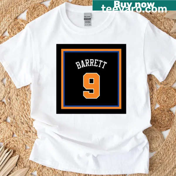 R.J. Barrett graphic T-shirt dedicated to Knicks fans.