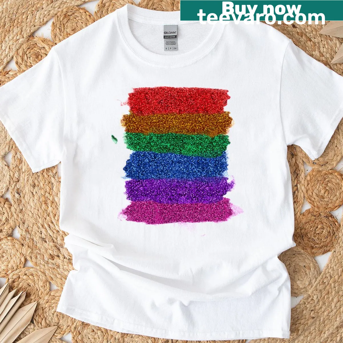 T-shirt celebrating a 6th coming out anniversary with heartfelt typography. — on a men's t-shirt