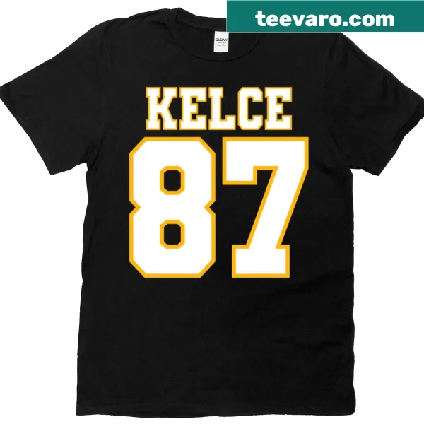 Casual T-shirt featuring number '87' associated with Swift Kelce