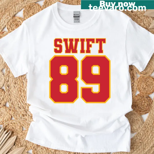 T-shirt featuring the name Kelce and the number 89