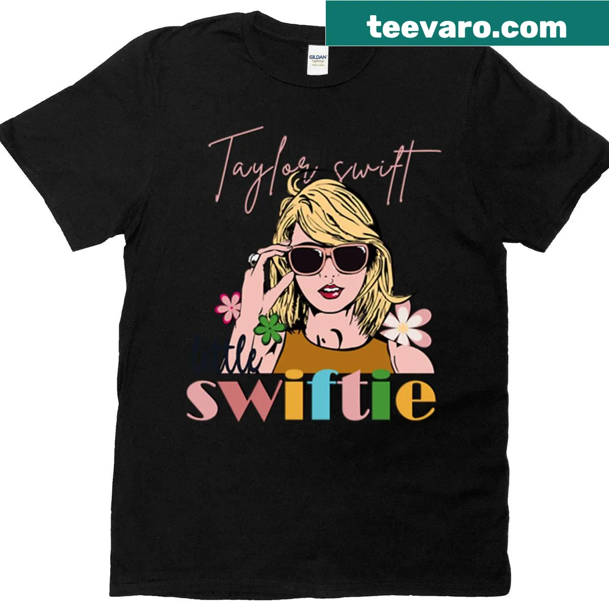 T-shirt celebrating the Swiftie Eras Tour with album titles. — on a men's t-shirt