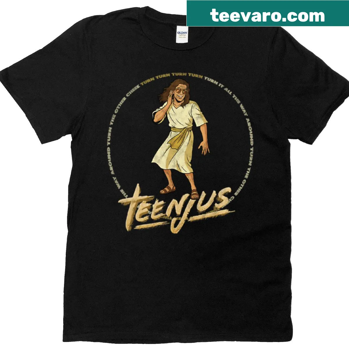 Funny Christianity T-shirt with a positive message — on a men's t-shirt