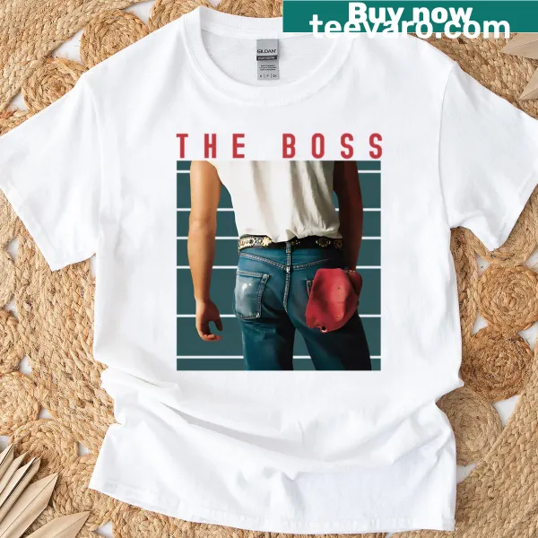 Bruce Springsteen T-shirt featuring The Boss typographic design