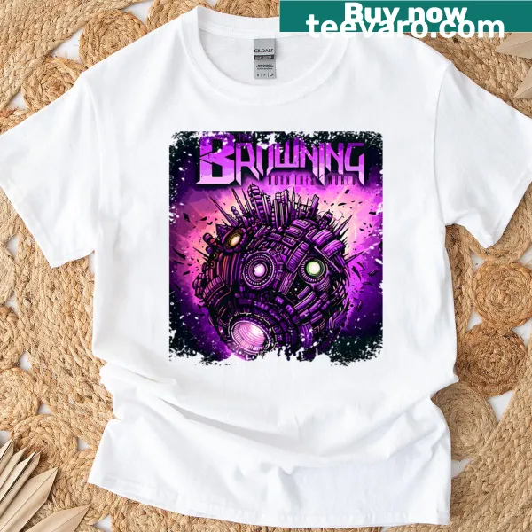 T-shirt featuring the name of The Browning band