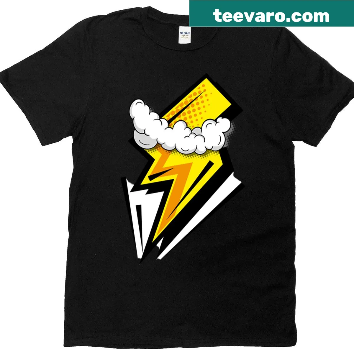 Oversized Thunderbolts T-shirt with imaginative graphic design — on a men's t-shirt