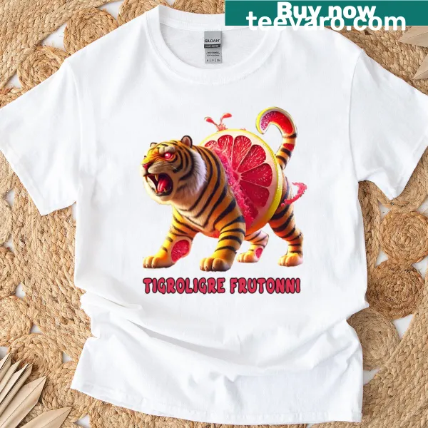 Oversized T-shirt featuring Tigroligre character illustration