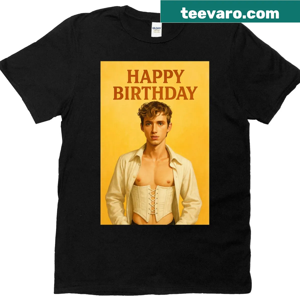 Birthday edition Troye Sivan T-shirt with a dreamy design — on a men's t-shirt