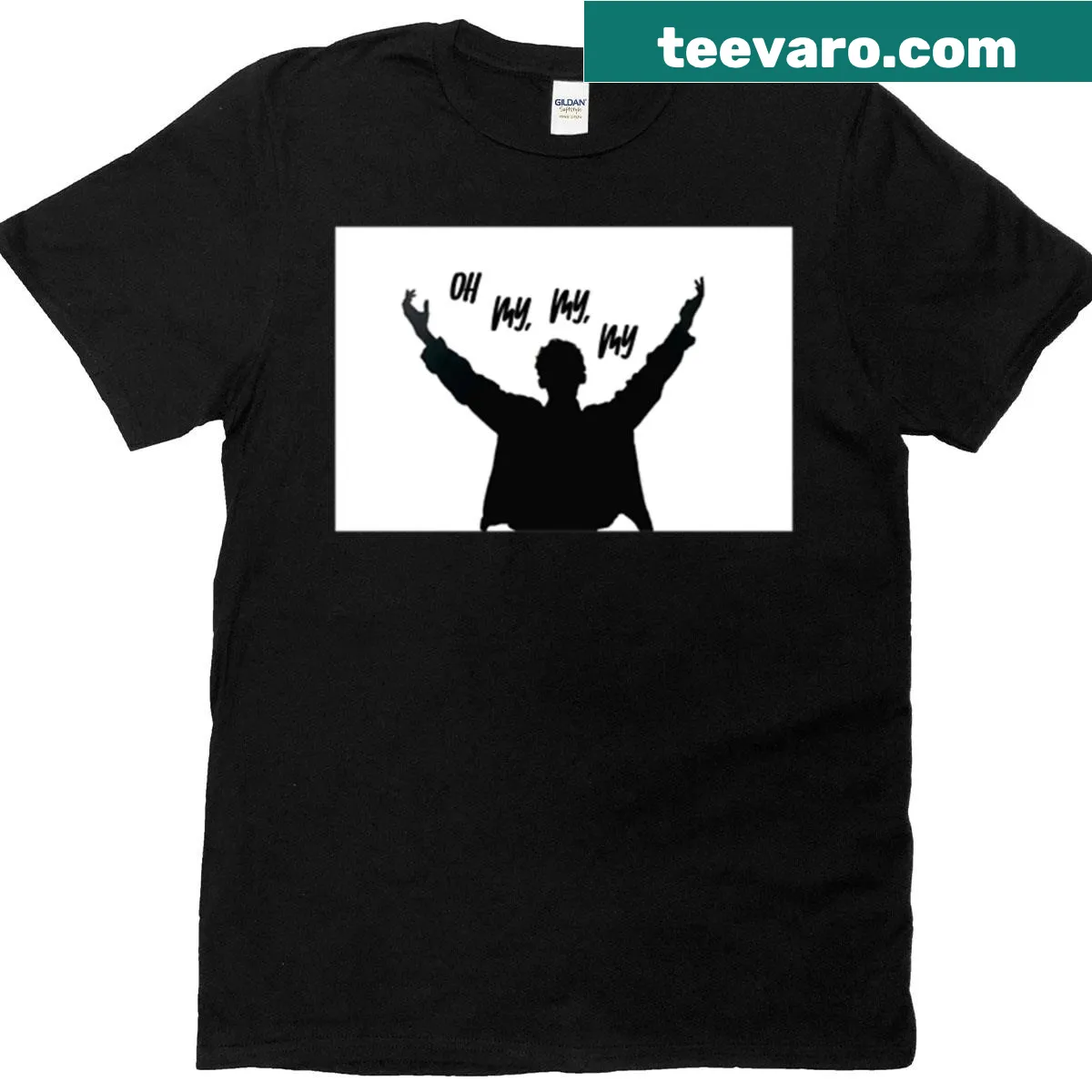 Oversized t-shirt featuring Troye Sivan My My My illustration. — on a men's t-shirt