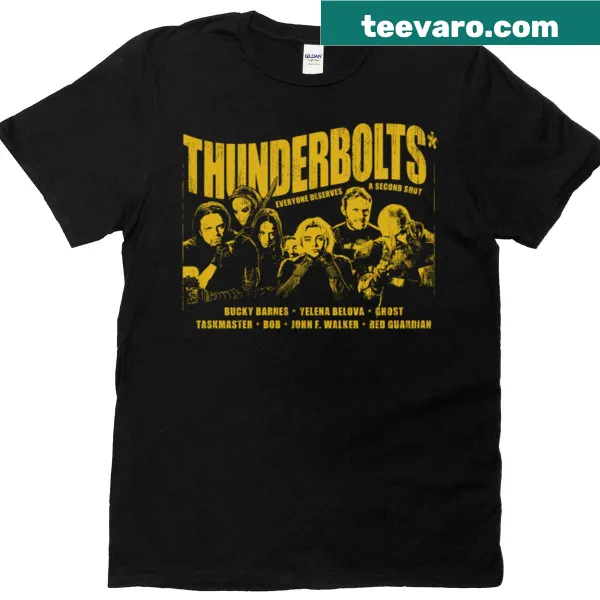 Vintage Thunderbolts T-shirt with superhero emblem