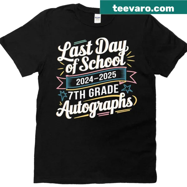 Graduation t-shirt for 7th grade with fun slogan
