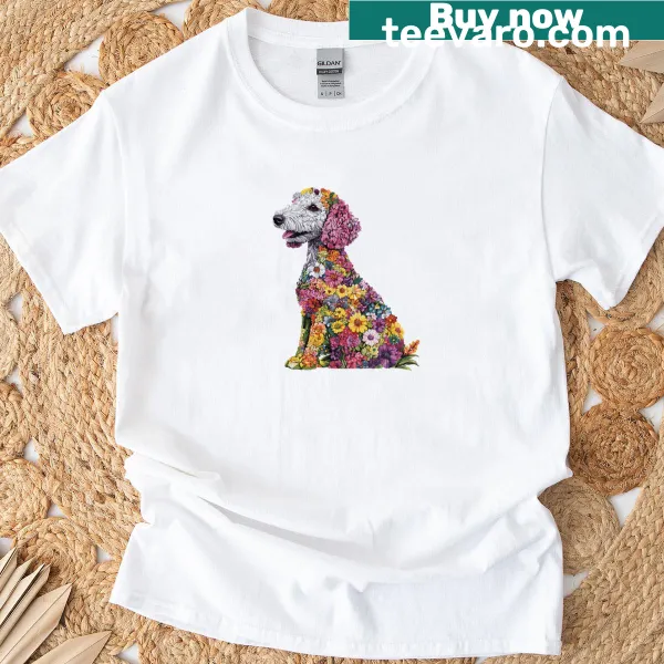 Illustration of a Bedlington Terrier on T-shirt