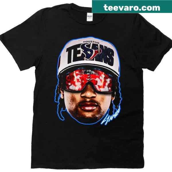 Big face graphic T-shirt of Cj Stroud