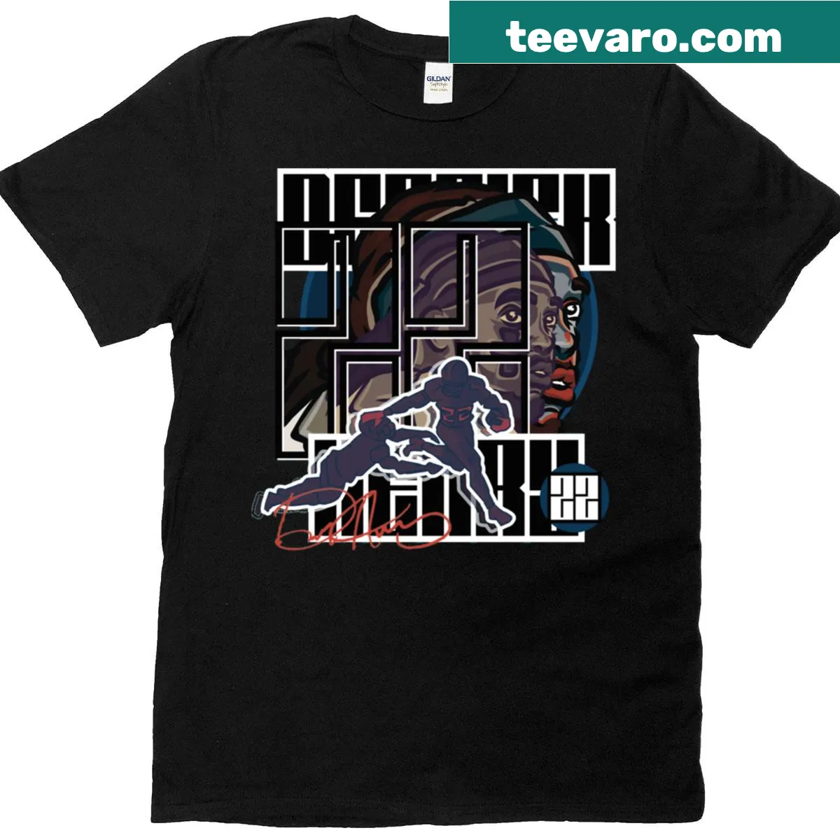 Active t-shirt inspired by Derrick Henry featuring motivational text. — on a men's t-shirt