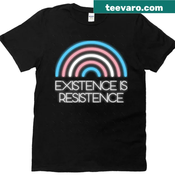 Oversized t-shirt with bold text 'Existence Is Resistance'