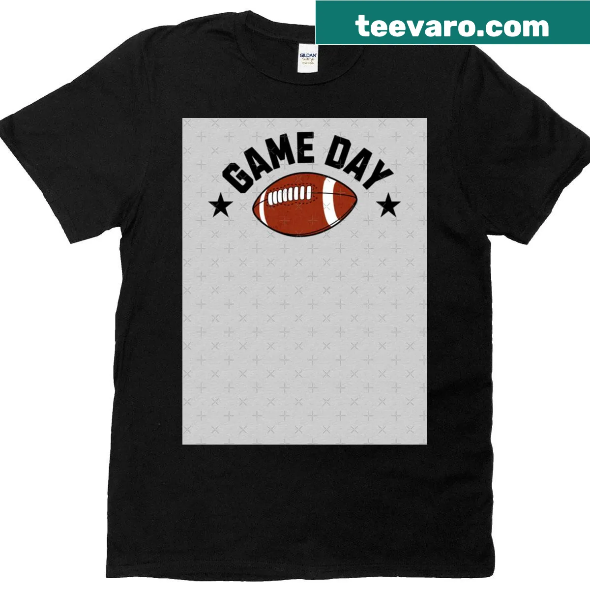 T-shirt designed for football game day with playful graphics — on a men's t-shirt