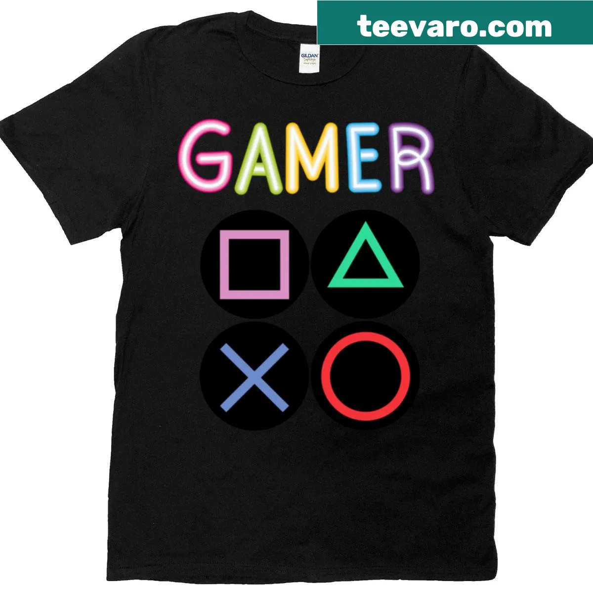 Oversized Gamer T-shirt with playful gaming-themed graphic — on a men's t-shirt