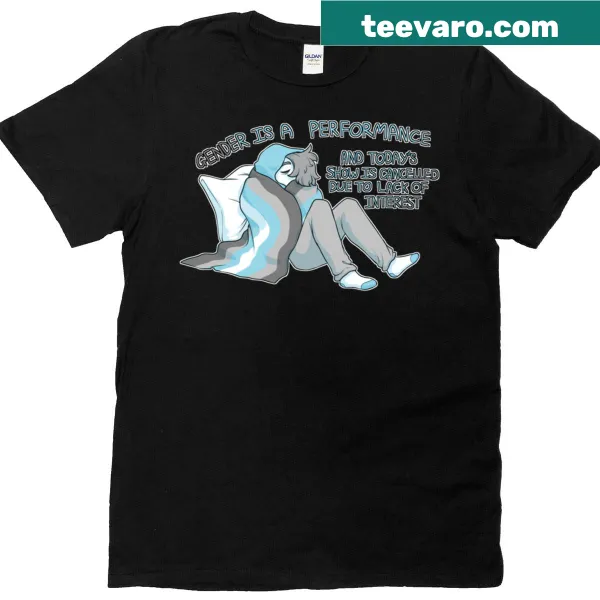 Typographic T-shirt with message about gender identity
