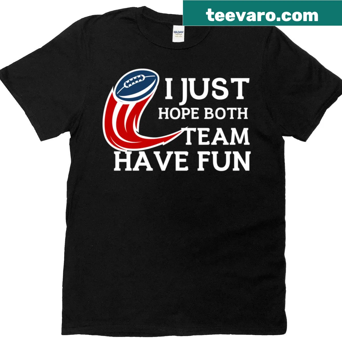 Oversized t-shirt with the phrase about sportsmanship and fun — on a men's t-shirt