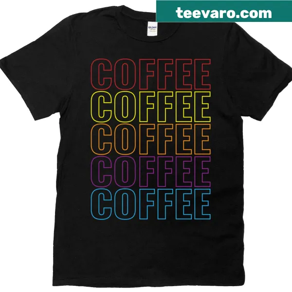 Oversized t-shirt expressing love for coffee