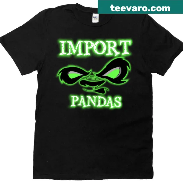 T-shirt with bold text Import Pands