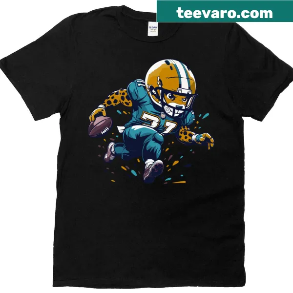 Oversized t-shirt featuring Jacksonville Jaguars logo