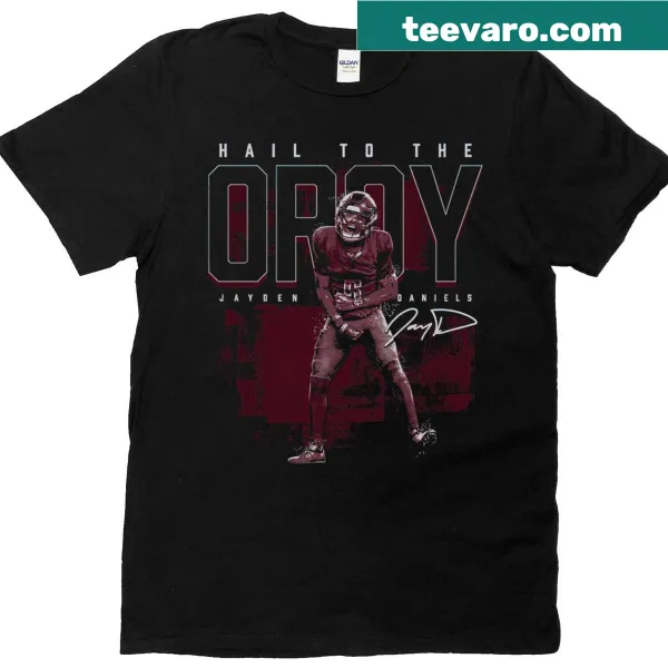 T-shirt featuring Jayden Daniels with 2024 Oroy text
