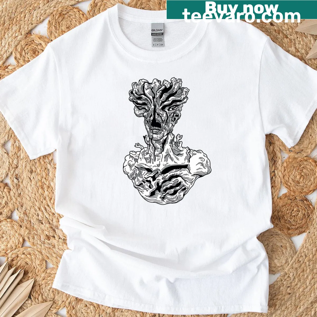Illustrative design inspired by Last Of Us video game — on a men's t-shirt