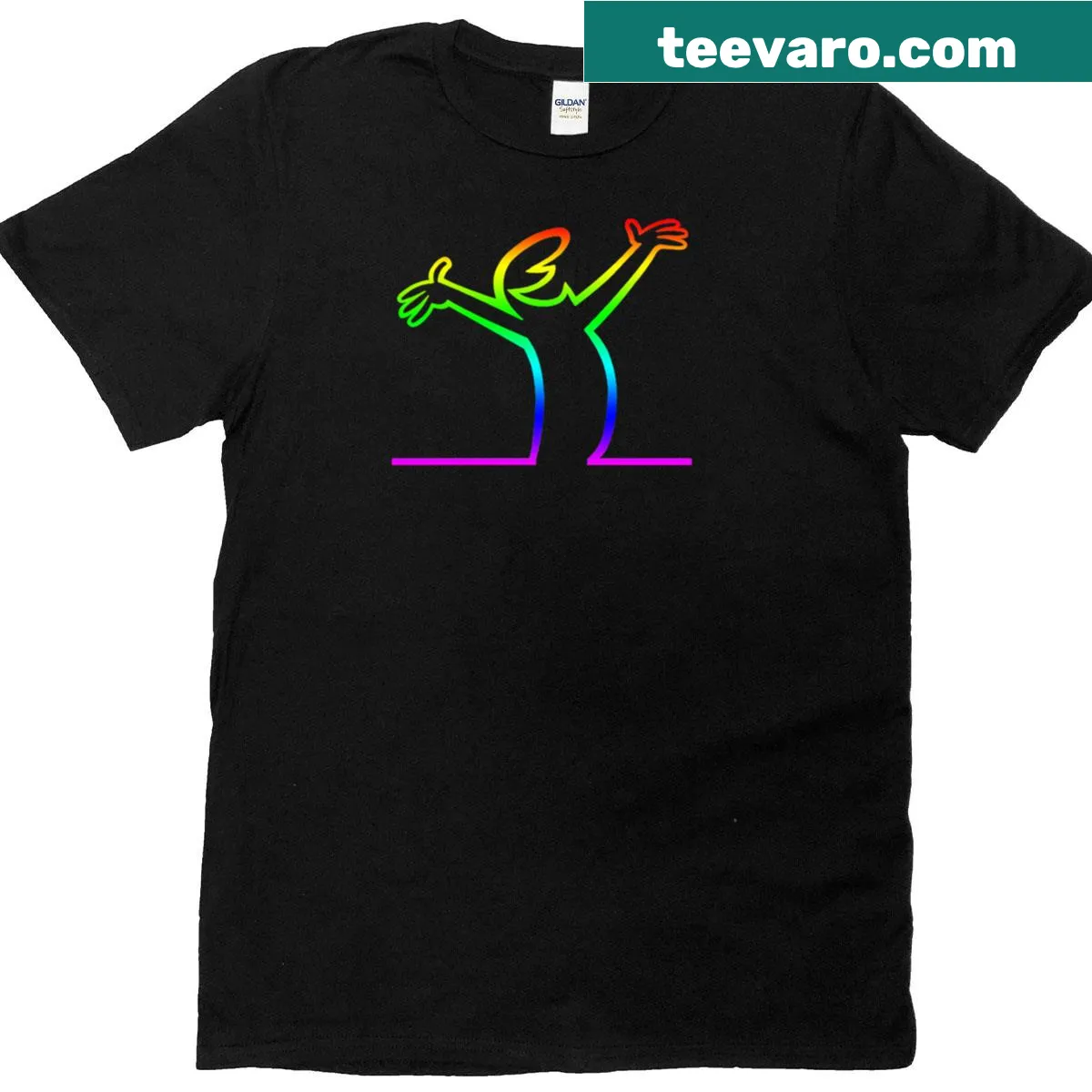 Bold lineman emblem design on t-shirt — on a men's t-shirt