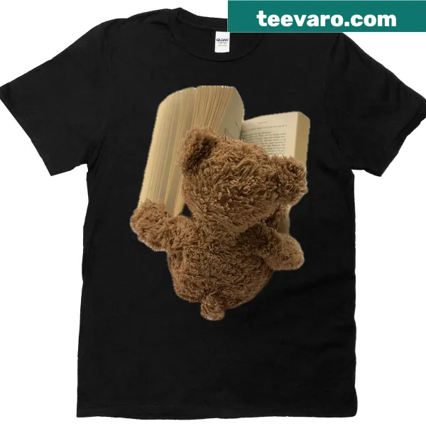 Oversized t-shirt featuring an illustration of Little Ted reading a book