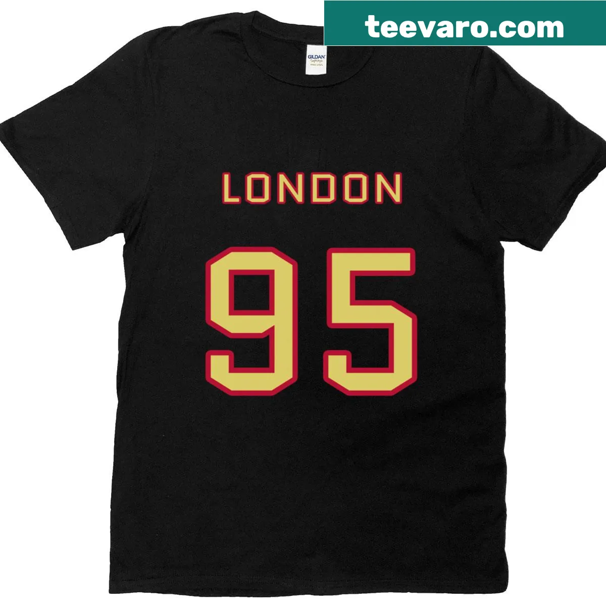Vintage football graphic on London Retro Football I T-shirt — on a men's t-shirt