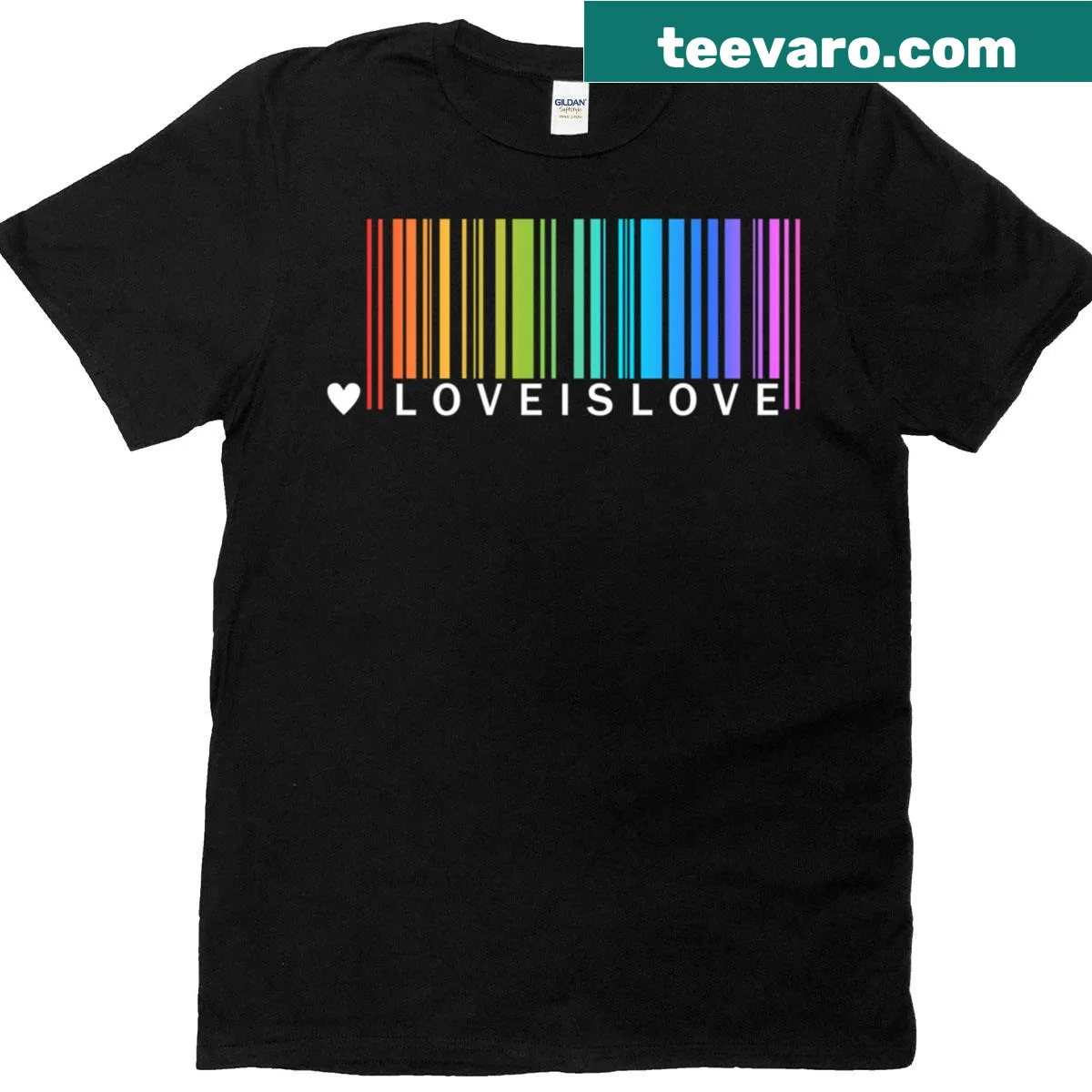 Love Is Love LGBT Pride T-shirt with a heartfelt message — on a men's t-shirt