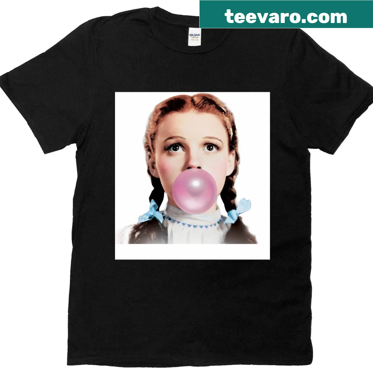 The Wizard of Oz themed t-shirt with whimsical graphic — on a men's t-shirt