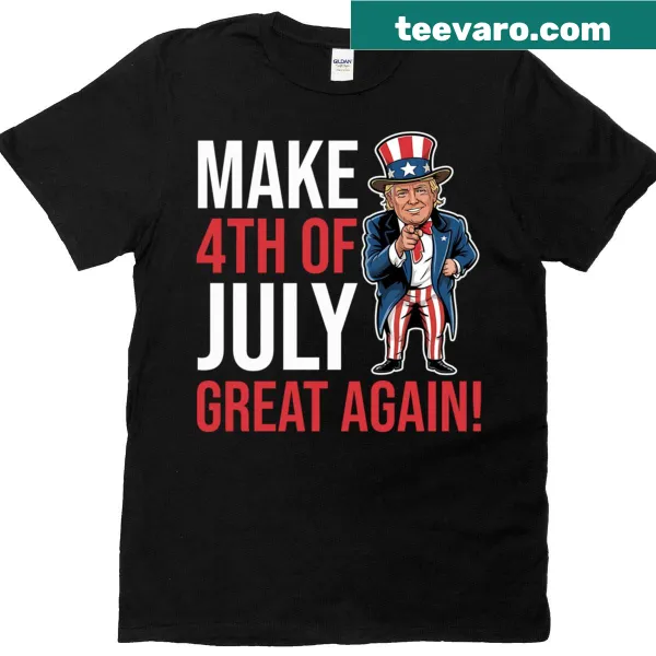 Patriotic oversized T-shirt with Uncle Sam graphic