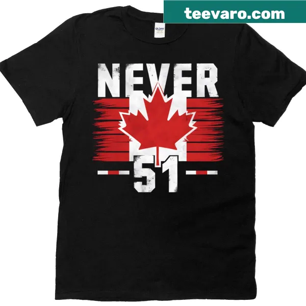 T-shirt with the humorous text 'Never 51 State'