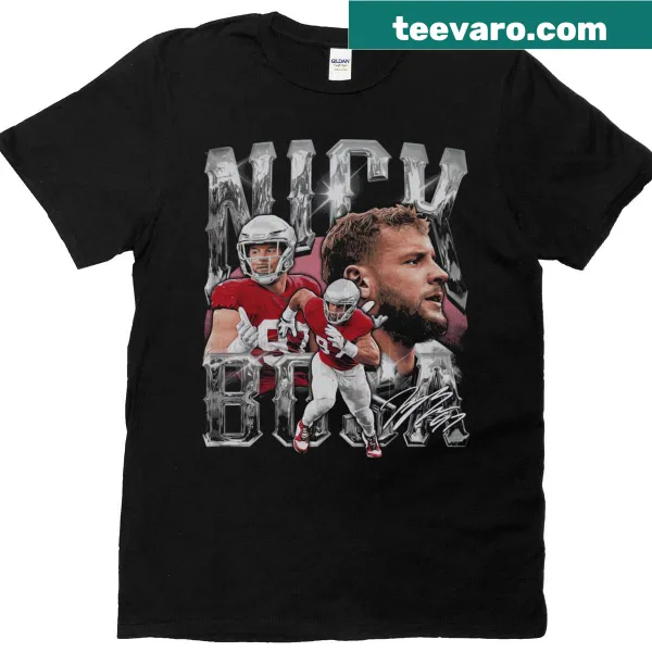 Vintage-style T-shirt celebrating Nick Bosa with a retro design.